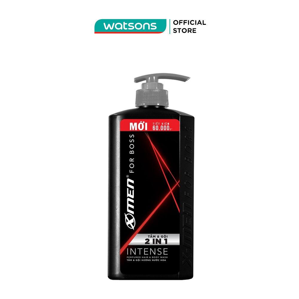 Tắm &amp; Gội Xmen For Boss Hương Nước Hoa 2In1 Intense 650g
