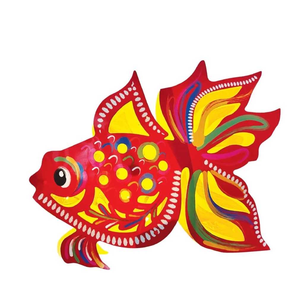 Lồng đèn Trung Thu Happy Kibu - Lồng đèn trang trí &quot;Ký ức tuổi thơ&quot; hình Cá (size mini)