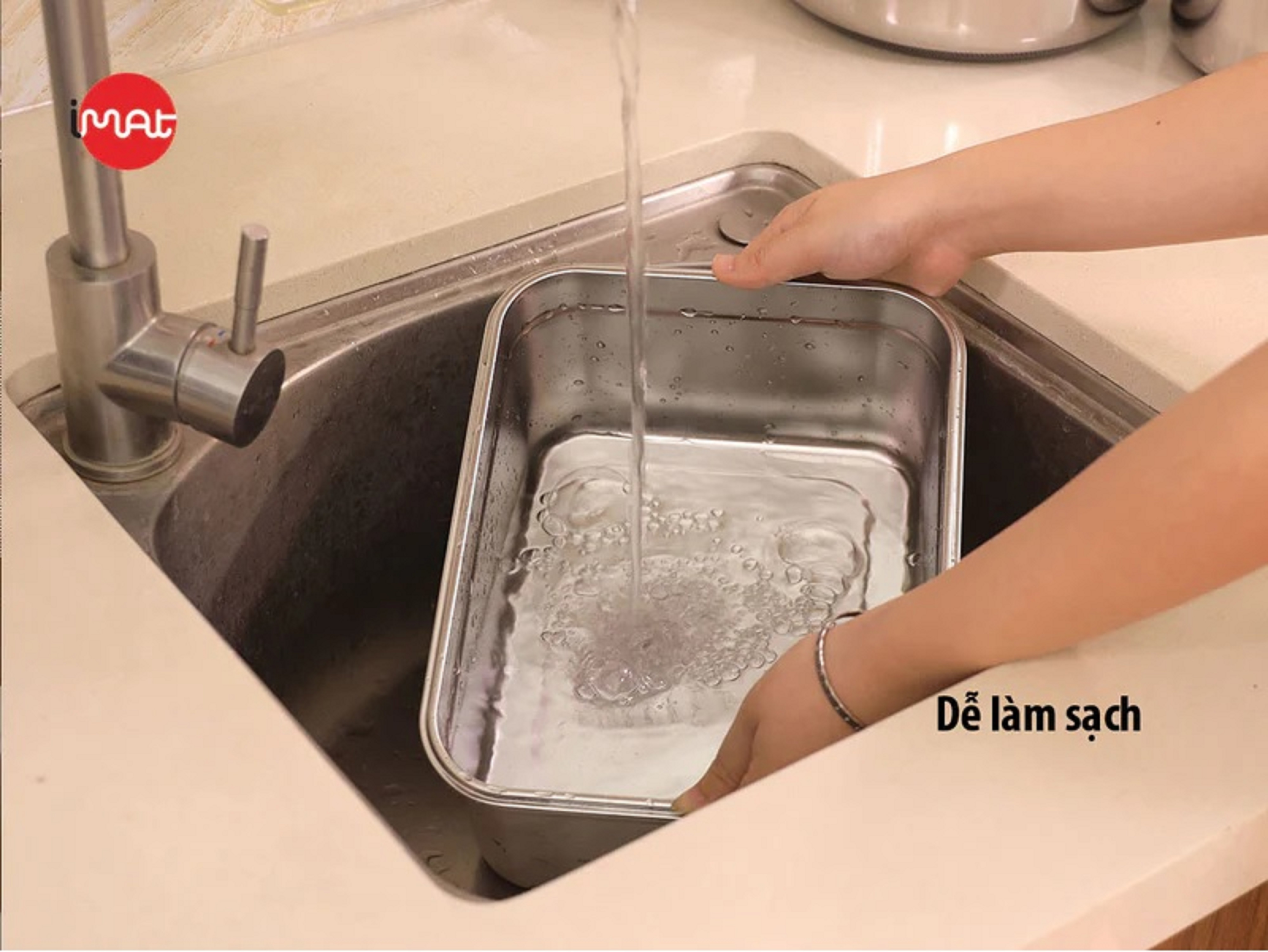Bộ 5 hộp inox iMAT dùng vi sóng