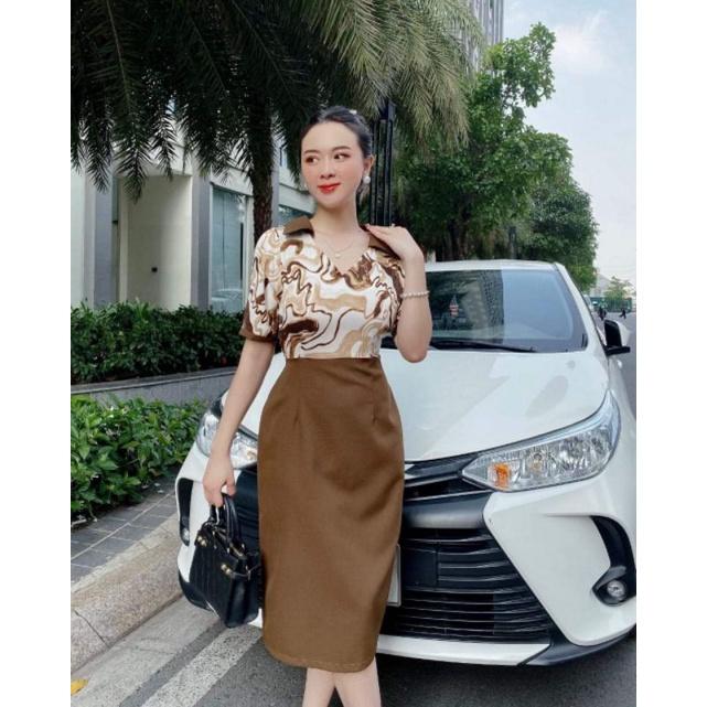 ĐẦM CÔNG SỞ CỔ V BẺ XINH XẮN