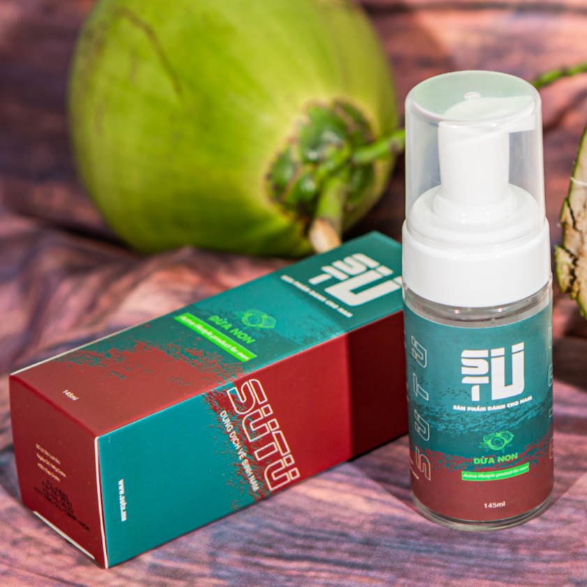Dung Dịch Vệ Sinh Nam SuTu Gel Vệ Sinh Nam Diuj Nhẹ Lành Tính Hương Dừa Non 145ml
