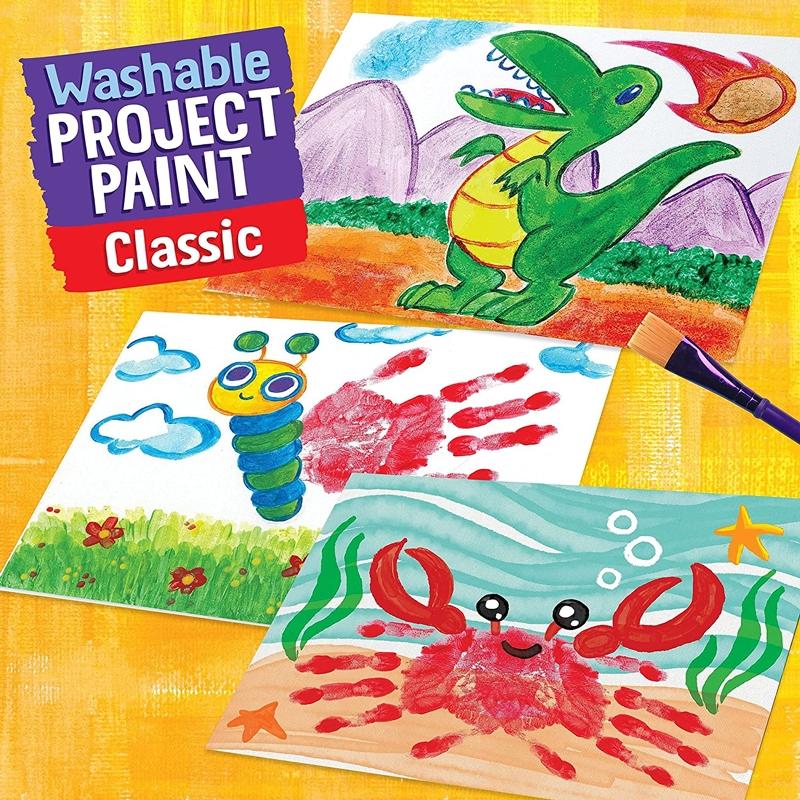 Hộp 6 Màu Nước Washable Project Paint Classic - Crayola 541204