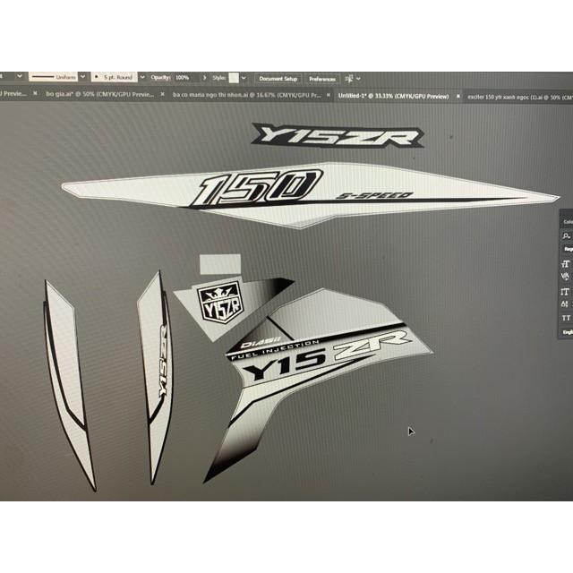 Tem exciter 150 bạc Y15ZR