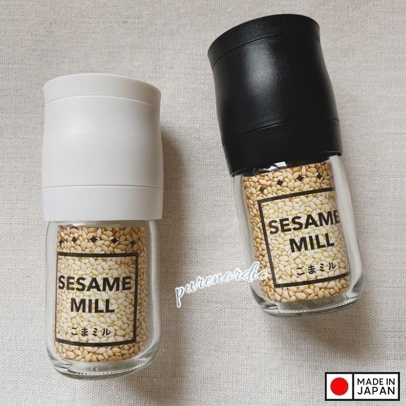 Lọ/ hũ xay mè cầm tay thủy tinh Echo Metal - Hàng Nội Địa Nhật Bản