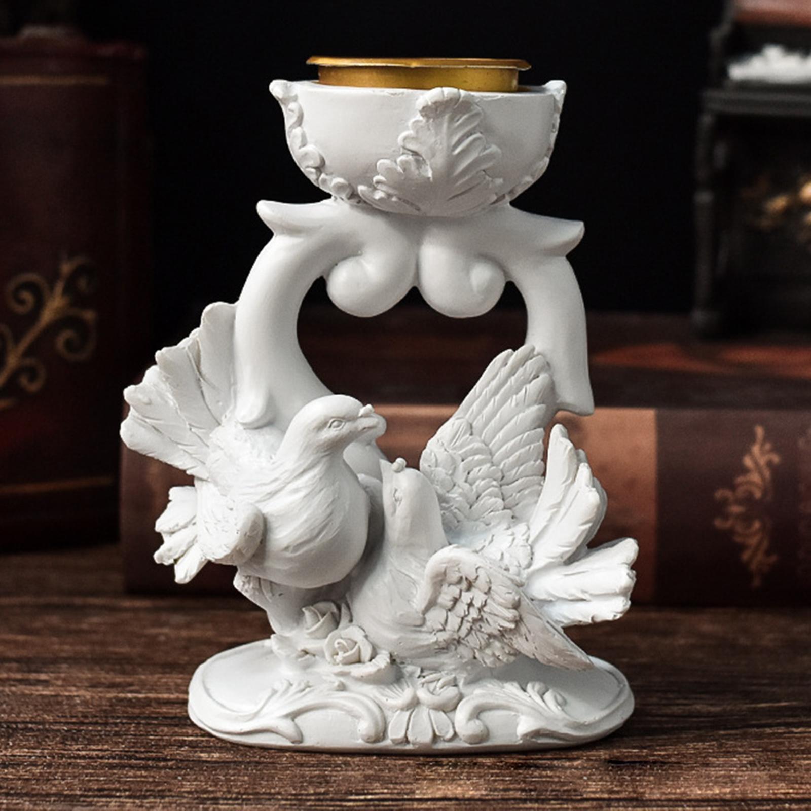 Bird Figurine Candlestick Candleholder Candle Holder for Wedding Holiday