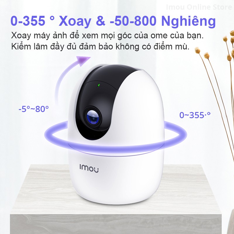 Camera IMOU Wifi A22EP 1080P(2M) xoay 360 độ đàm thoại 2 chiều trong nhà - Hàng chính hãng