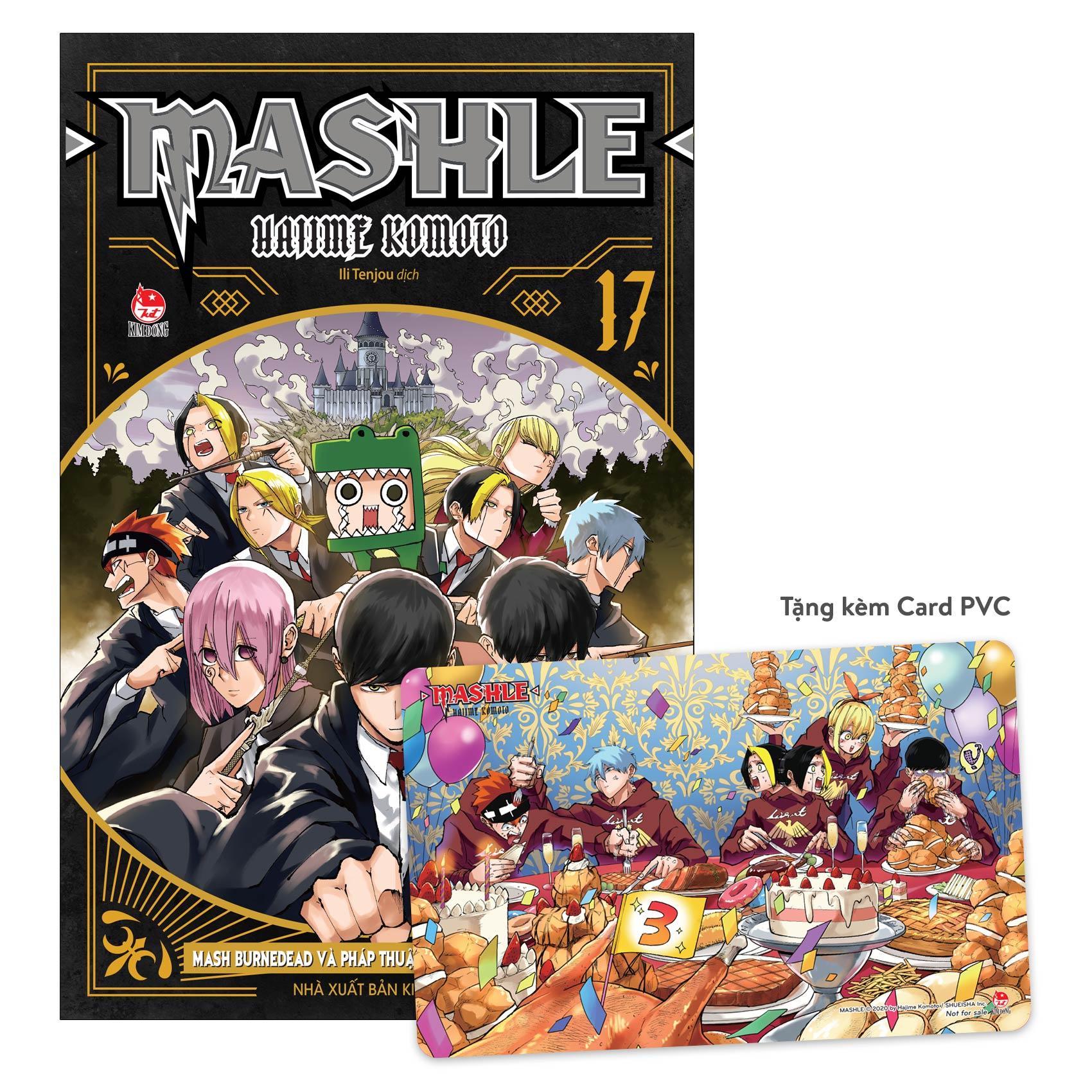 Sách - MASHLE - Tập 17 - Mash Burnedead Và Pháp Thuật Làm Chậm Thời Gian - Tặng Kèm Card PVC