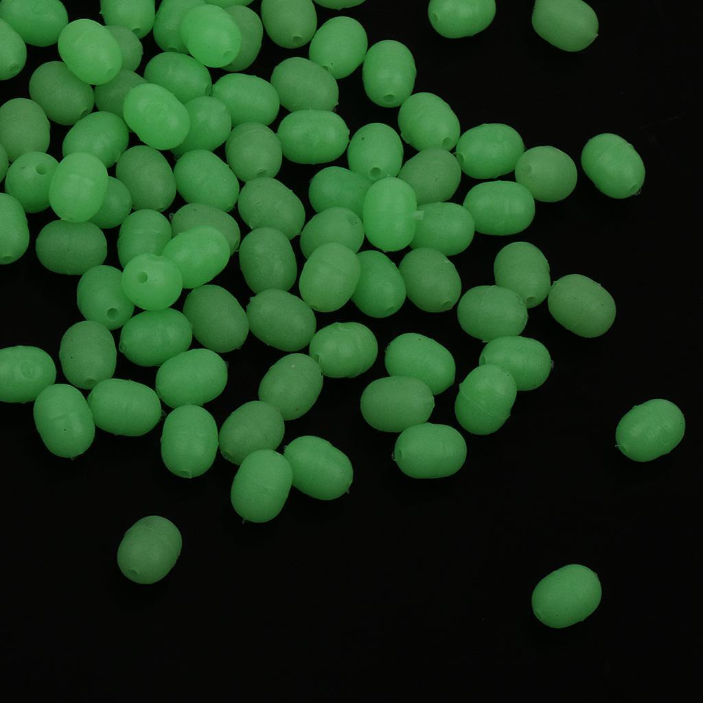 3-8pack 100 pcs 3.7x5.2mm Luminous Fishing Bead Fishing Tackle Fishing Equipment
