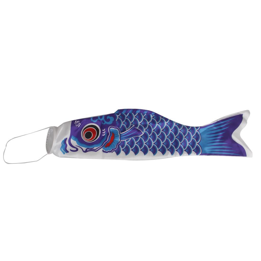 2x Windsock Carp Flag Koi Nobori Wind Streamer Decor Blue 55cm & Pink