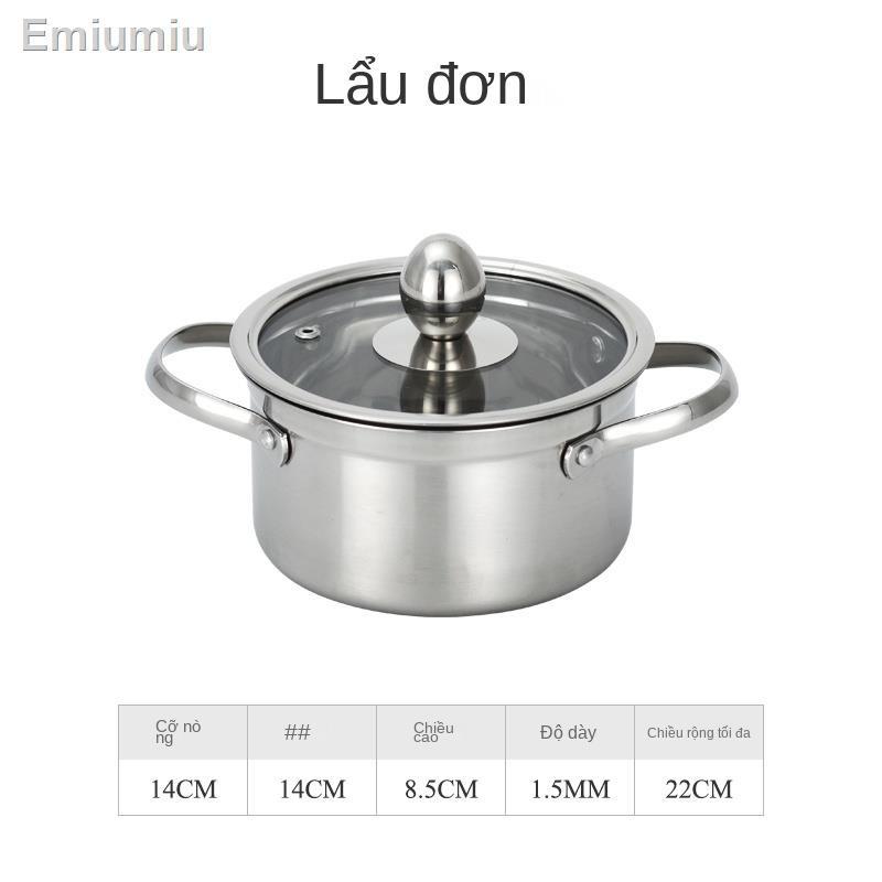 ▥> Thép Không Gỉ Một Người Một Nồi Lẩu Mandarin Vịt Nhỏ Buffet Lẩu Đặc Biệt Cho Bếp Từ
