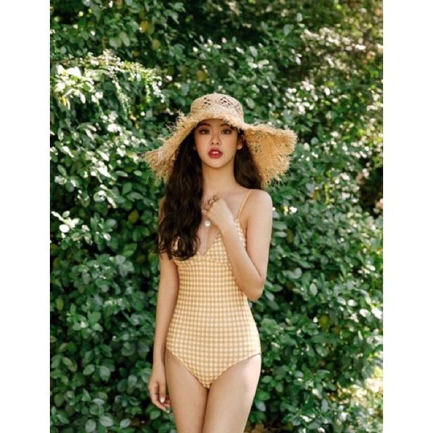 Bikini 1 mảnh caro basic style Hàn quốc siêu hot