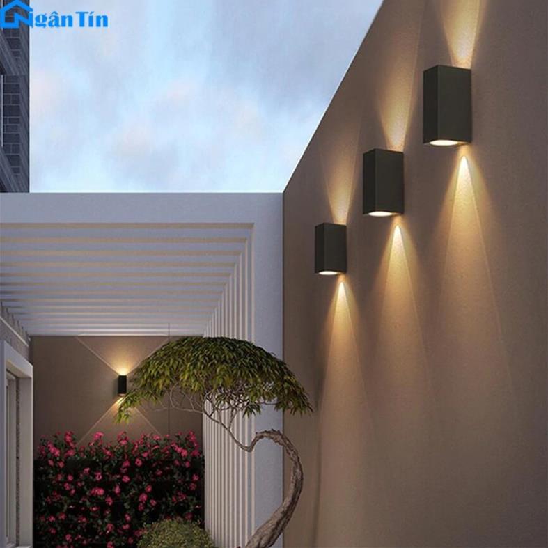 Đèn Led treo tường gắn tường ngoài trời hình hộp 2 đầu VNT612A
