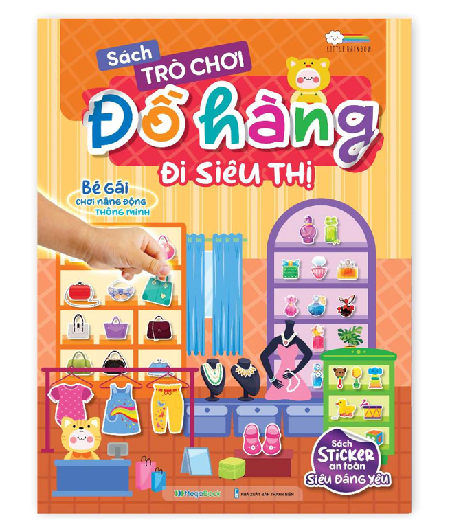 Combo 5 cuốn Sách Trò chơi Đồ hàng cho bé gái (Hơn 1000 Stickers)