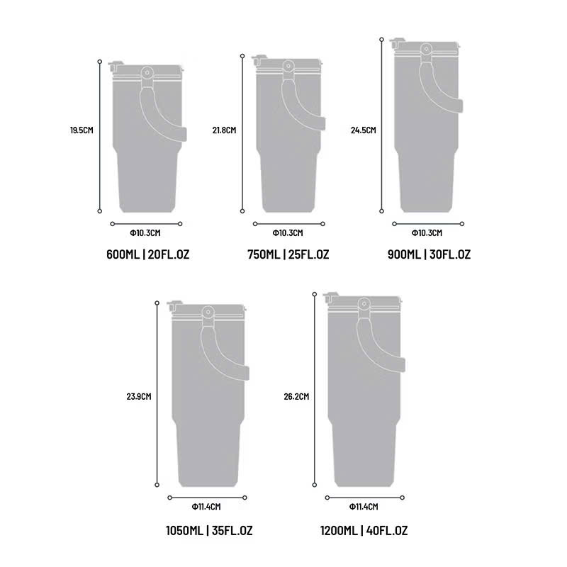 Cốc giữ nhiệt TYESO 01022 dung tích 600ML , bằng thép không gỉ 304 - Hàng chính hãng