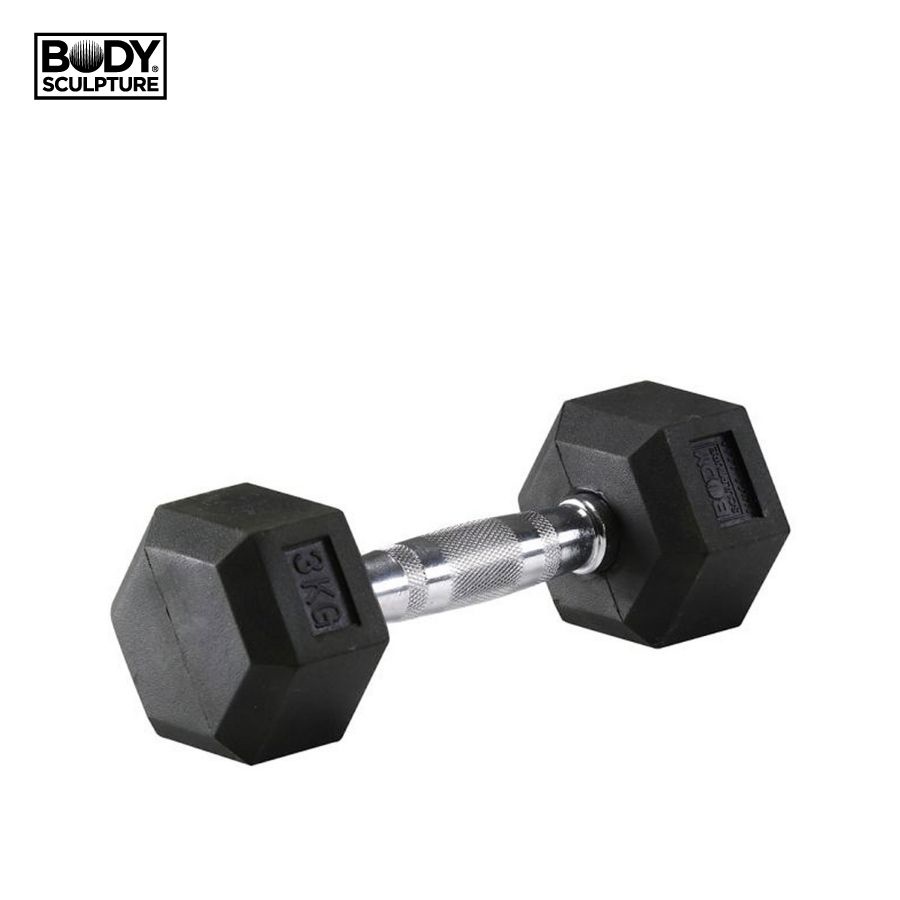 Tạ tập gym lục giác 3kg unisex Body Sculpture - BW-460-3KG