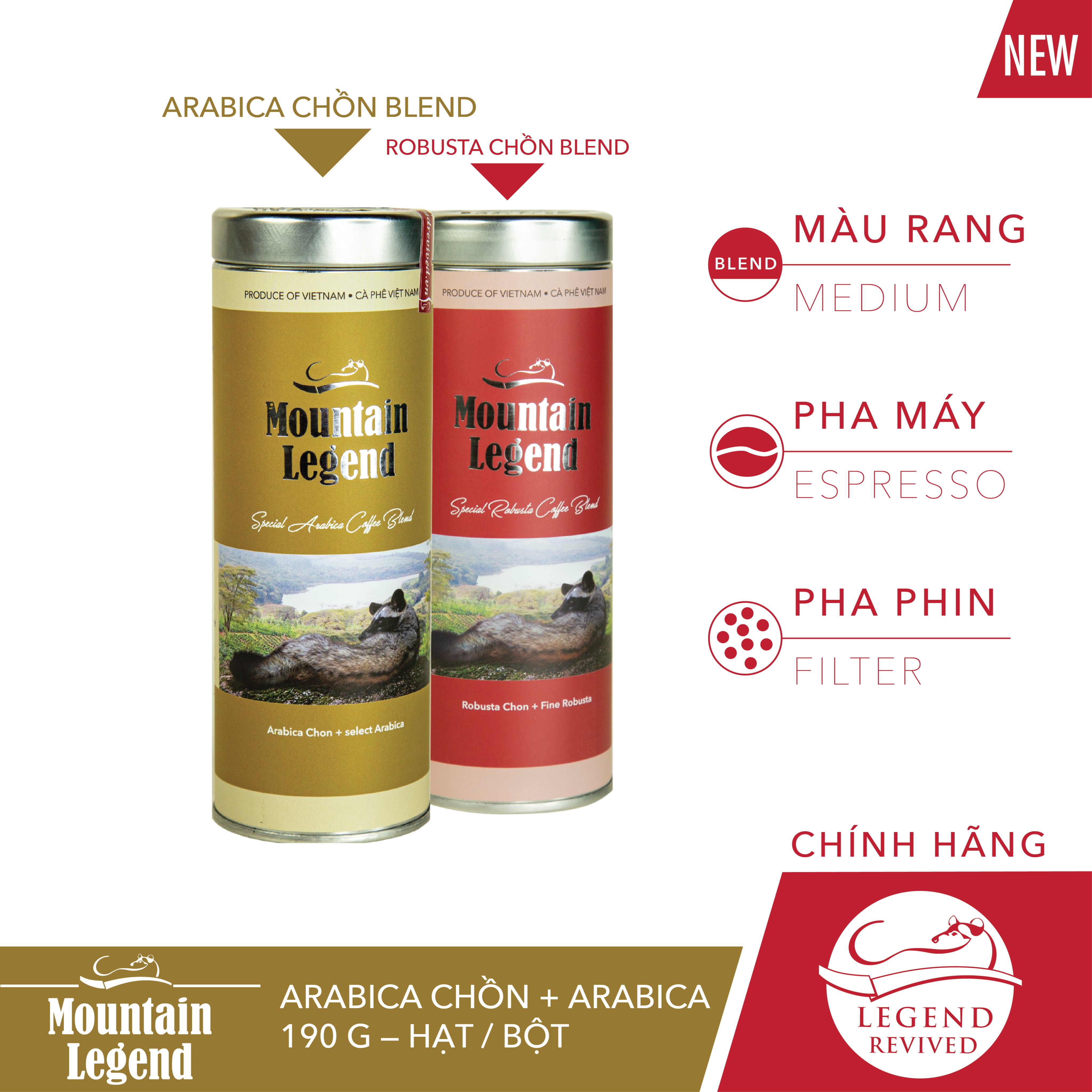 Cà Phê Mountain's Legend Arabica 200g