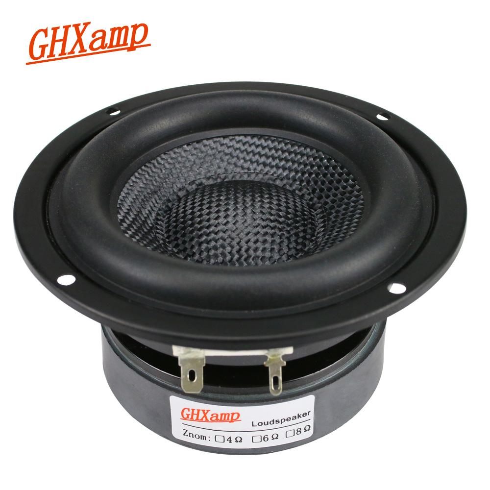 Ghxamp 4 Inch Loa Trầm Loa Siêu Trầm Đơn Vị Loa HIFI 4ohm 40W Sợi Thủy Tinh Dệt Lưu Vực Bass Sâu Loudspeaekr Lớn Từ Tính 1PC Color: Round Types