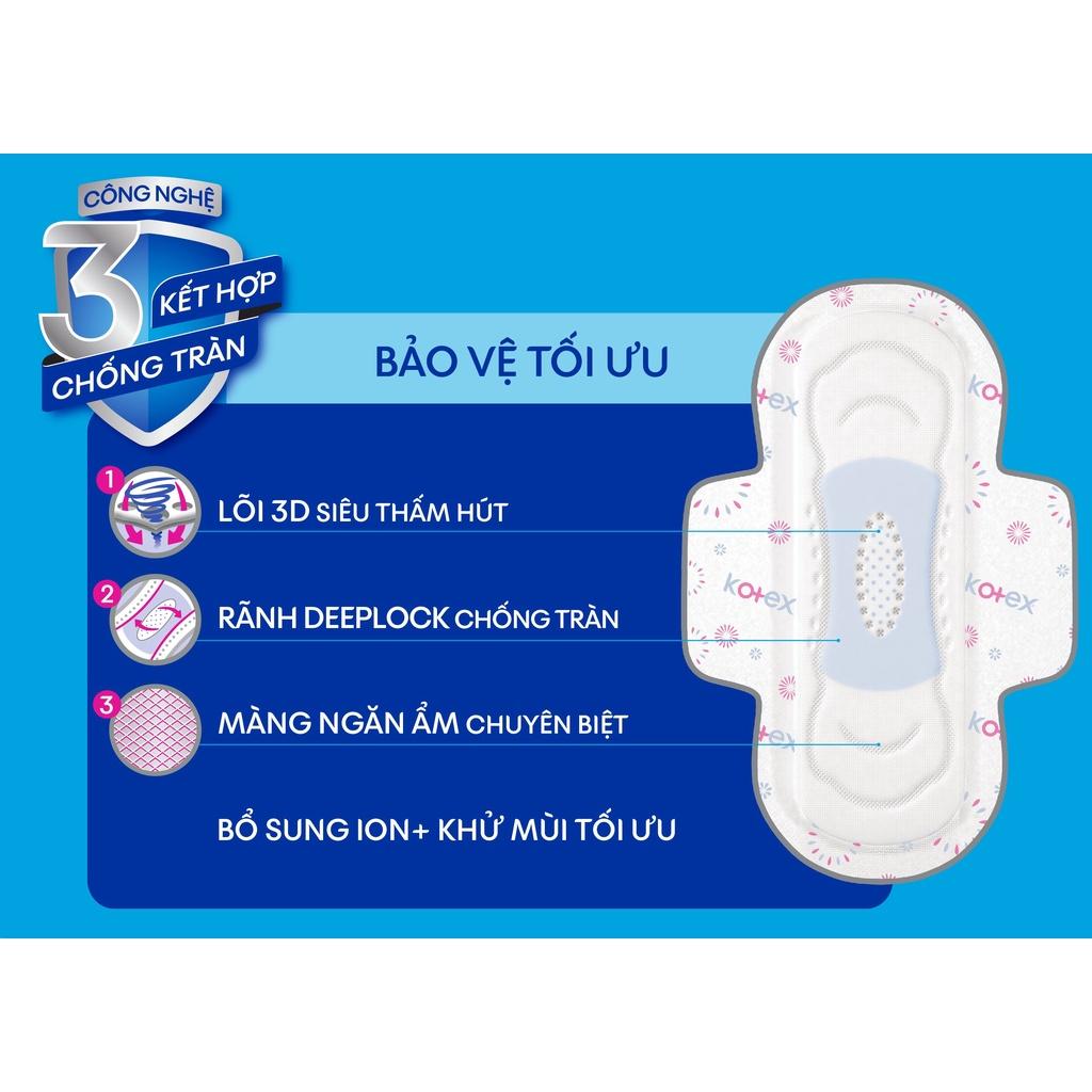 Băng Vệ Sinh Kotex Khô Thoáng 23cm Siêu Mỏng Không Cánh 8 Miếng