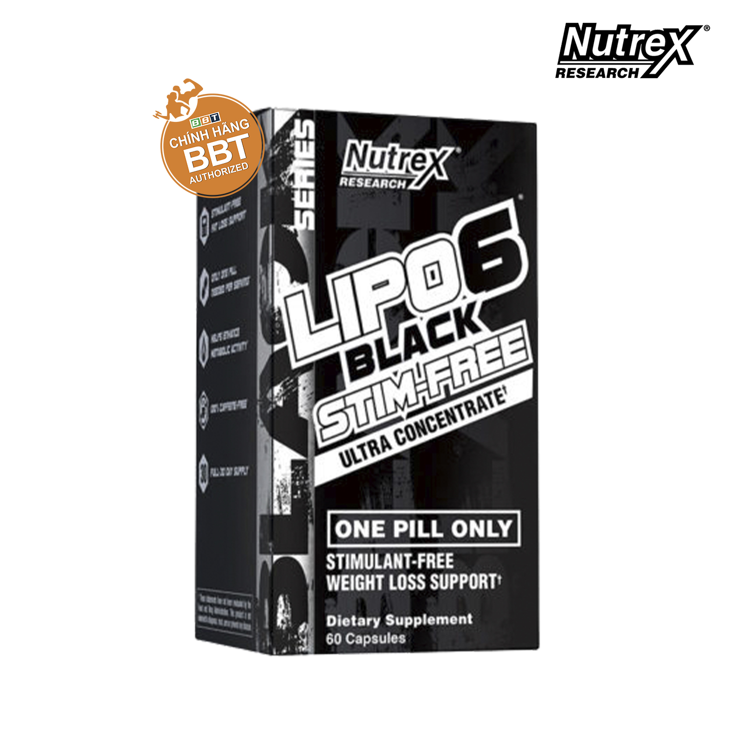 Lipo 6 Black Stim Free Uc Nutrex - 60 Viên