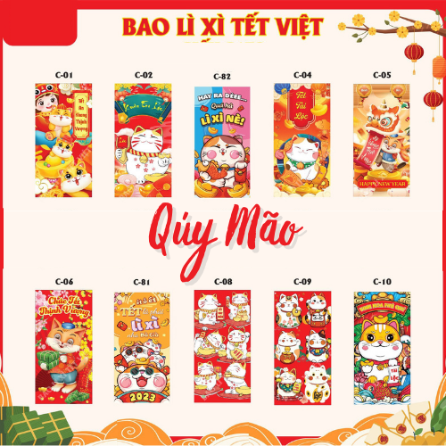 Bao Lì Xì 2023 Set 10 cái