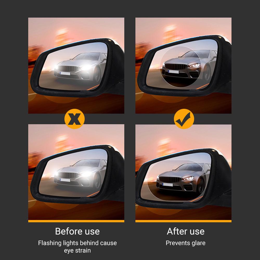 Rainproof Film For Car Rear-View Mirror Waterproof Anti-Fog Anti-Glare Anti-Flash Mirror Protective Film