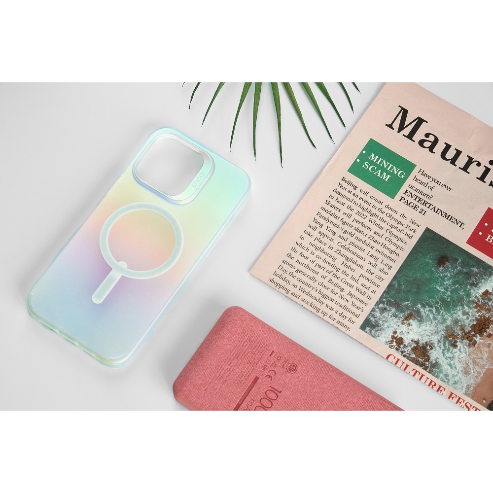 Ốp lưng bảo vệ ZAGG Matte Iridescent Snap hỗ trợ sạc không dây cho iPhone 14 series - Hàng chính hãng