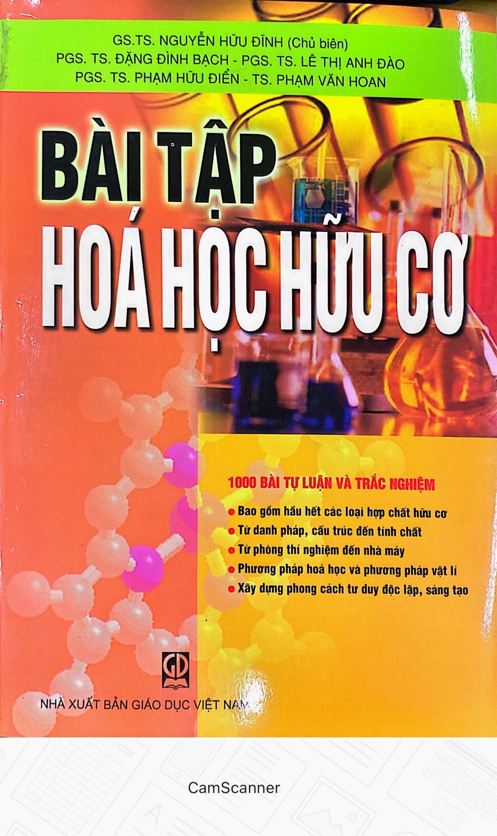 Bài Tập Hóa Học Hữu Cơ - 1000 Bài Tự Luận và Trắc Nghiệm 01- năm 2012