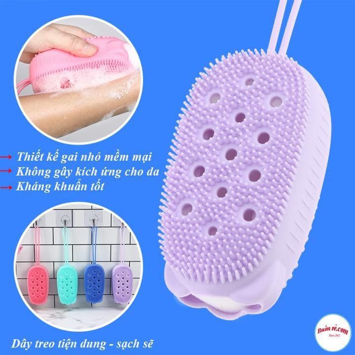 Bông Tắm Silicon Tạo Bọt Massage Hình Chuột Cute