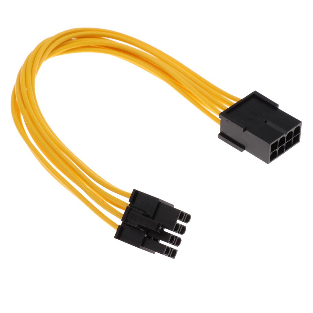 PCI-E 8-pin to 6+2-pin Power Splitter Cable PCIE PCI Express