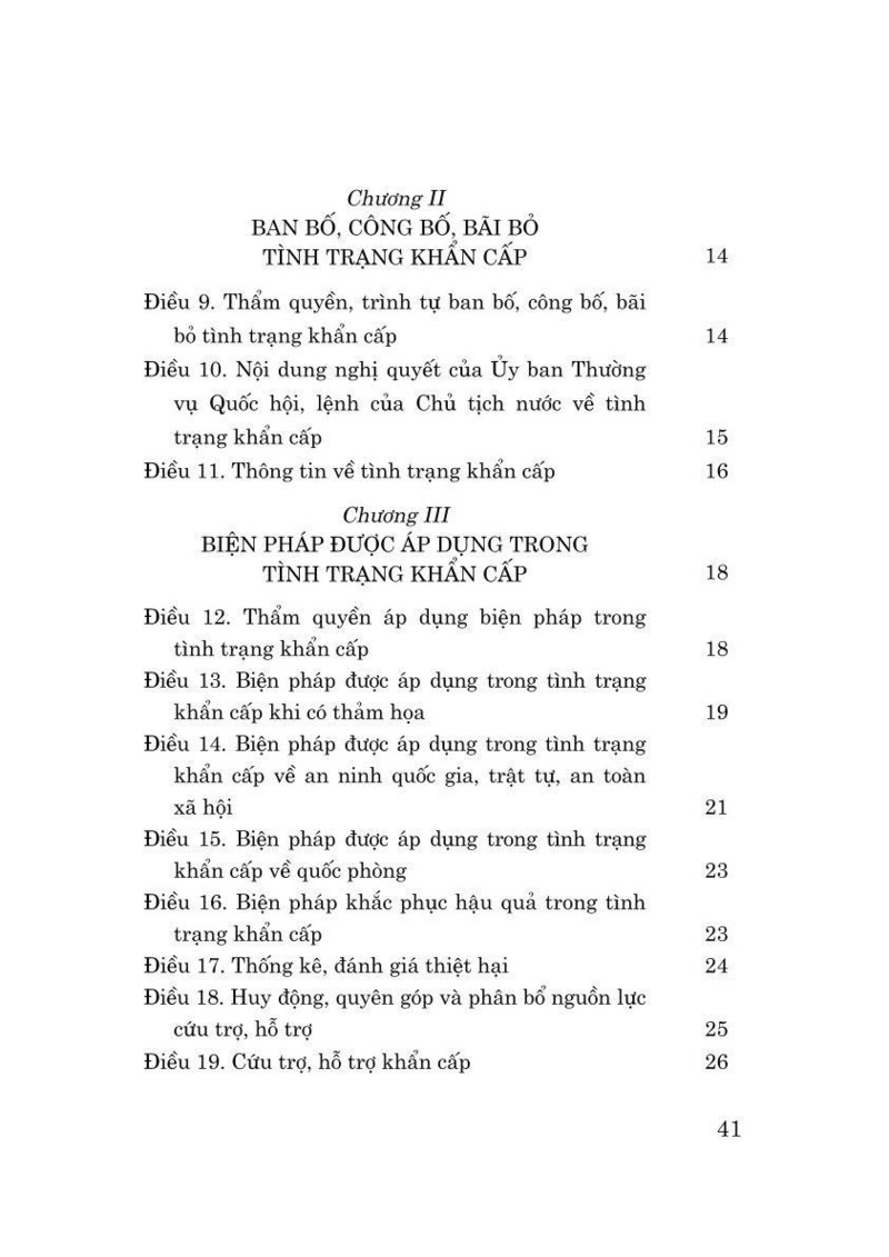 Luật Tình trạng khẩn cấp năm 2025