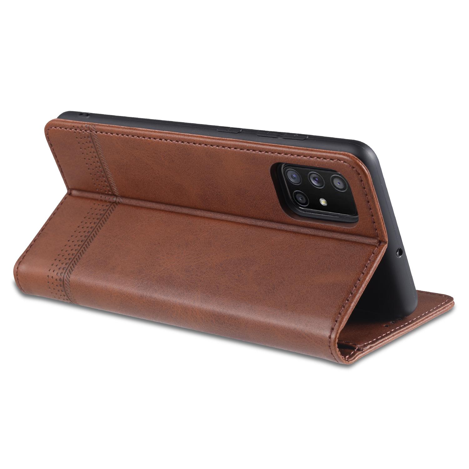 Ốp điện thoại bằng da dạng gập từ tính cho Samsung A12 A32 A42 A52 A72 A02S M02 F02S