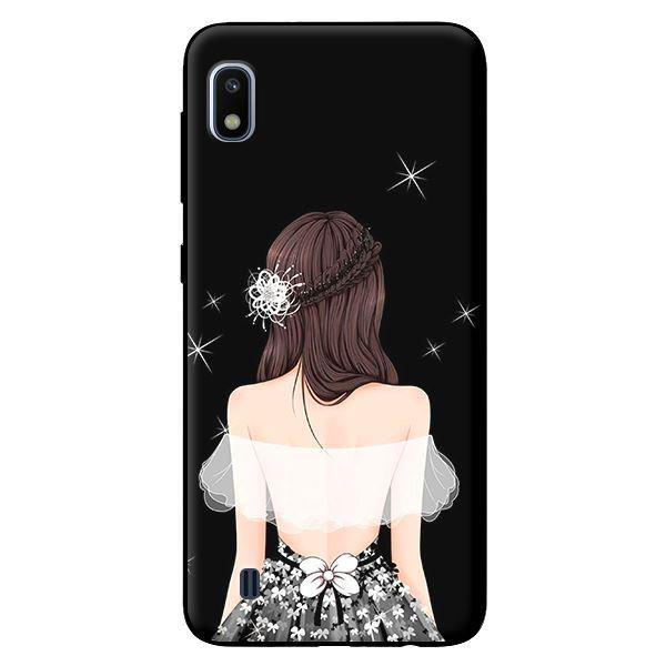 Ốp in cho Samsung Galaxy A10 mẫu Cô Gái Áo Trắng - Hàng chính hãng