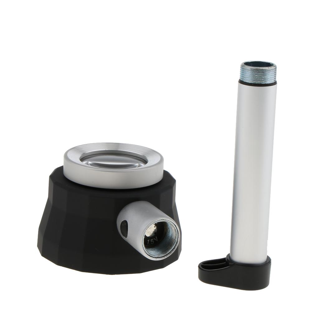 Handheld Magnifier Magnifying Glass with LED and UV Light Magnification 30X