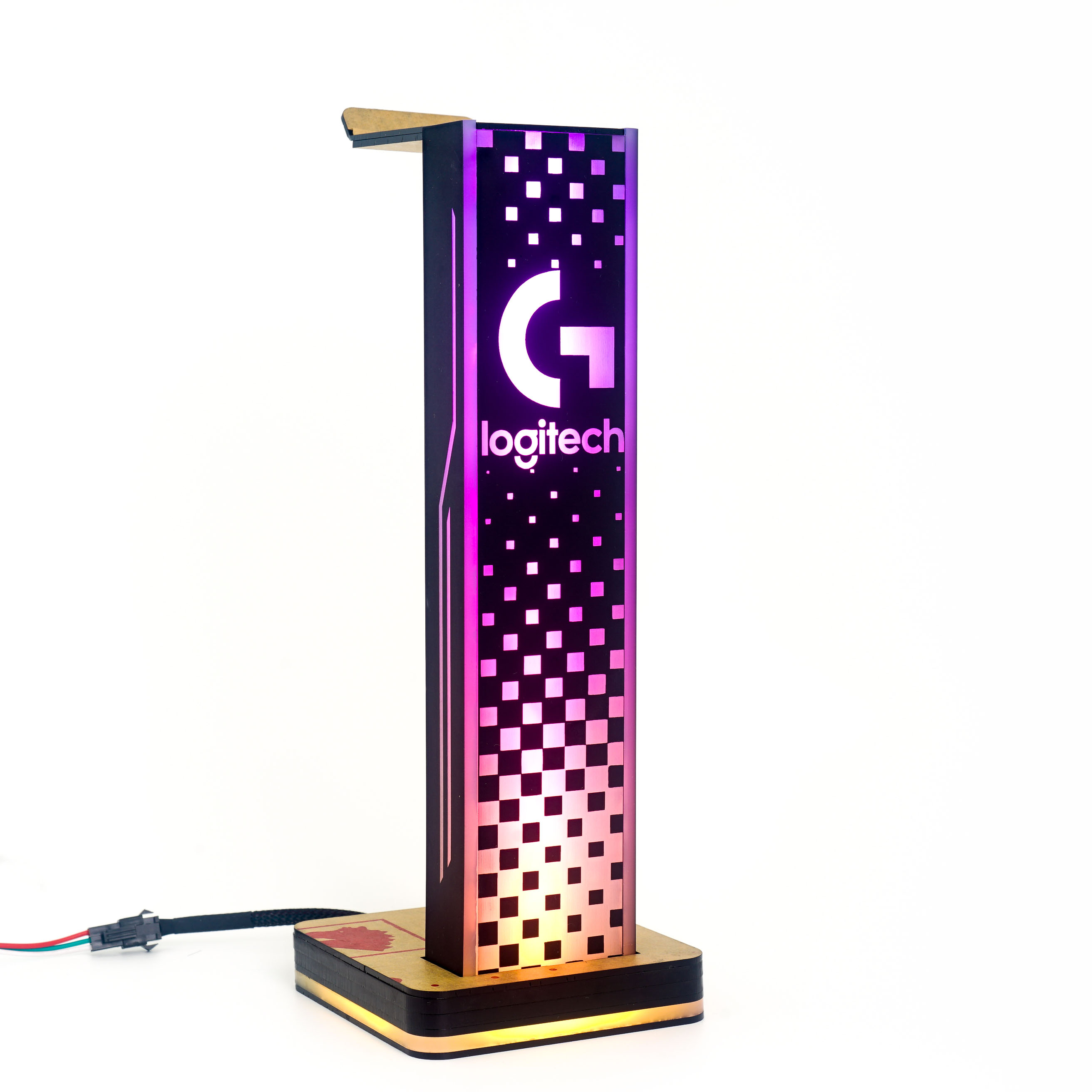 Giá treo tai nghe L.O.G.I.T.E.C.H Pro LED RGB Custom Handmade