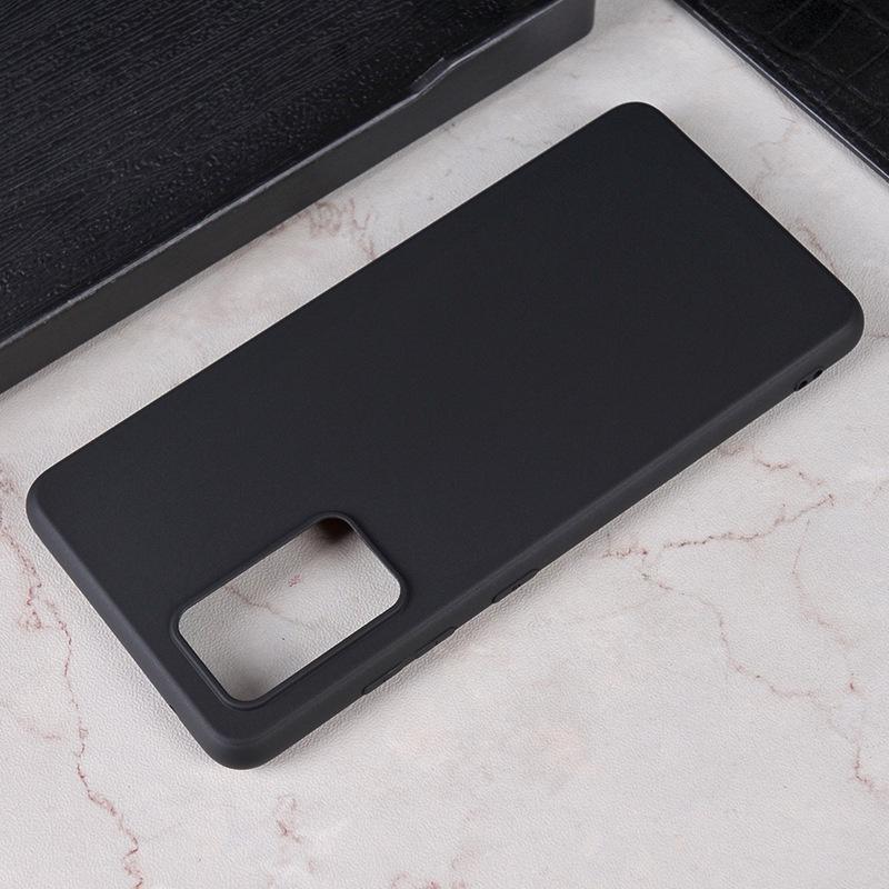 Ốp lưng silicone dẻo màu đen chống bám vân tay dành cho Samsung Galaxy A72, A52, A52s, A11