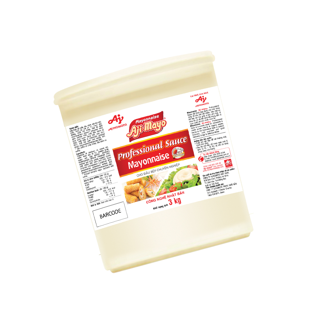 Xốt Mayonnaise Aji-mayo® Professional Sauce 3kg/Thùng