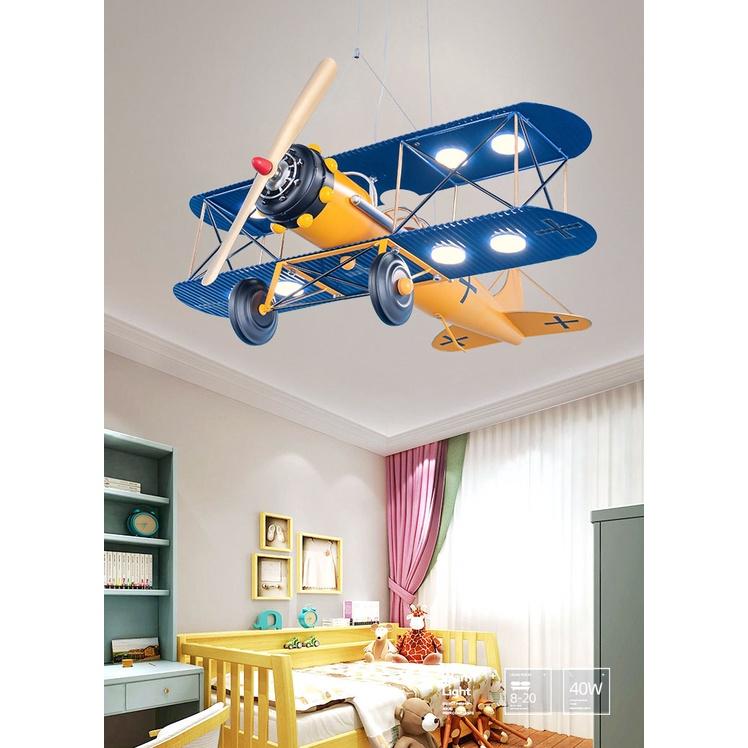 Đèn trần phong cách phim hoạt hình - Máy bay đèn led trang trí phòng ngủ trẻ em đa sắc màu DT28