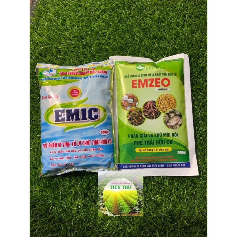 COMBO EMZEO & EMIC DÙNG Ủ PHÂN - KHỬ MÙI HÔI HOÀN HẢO