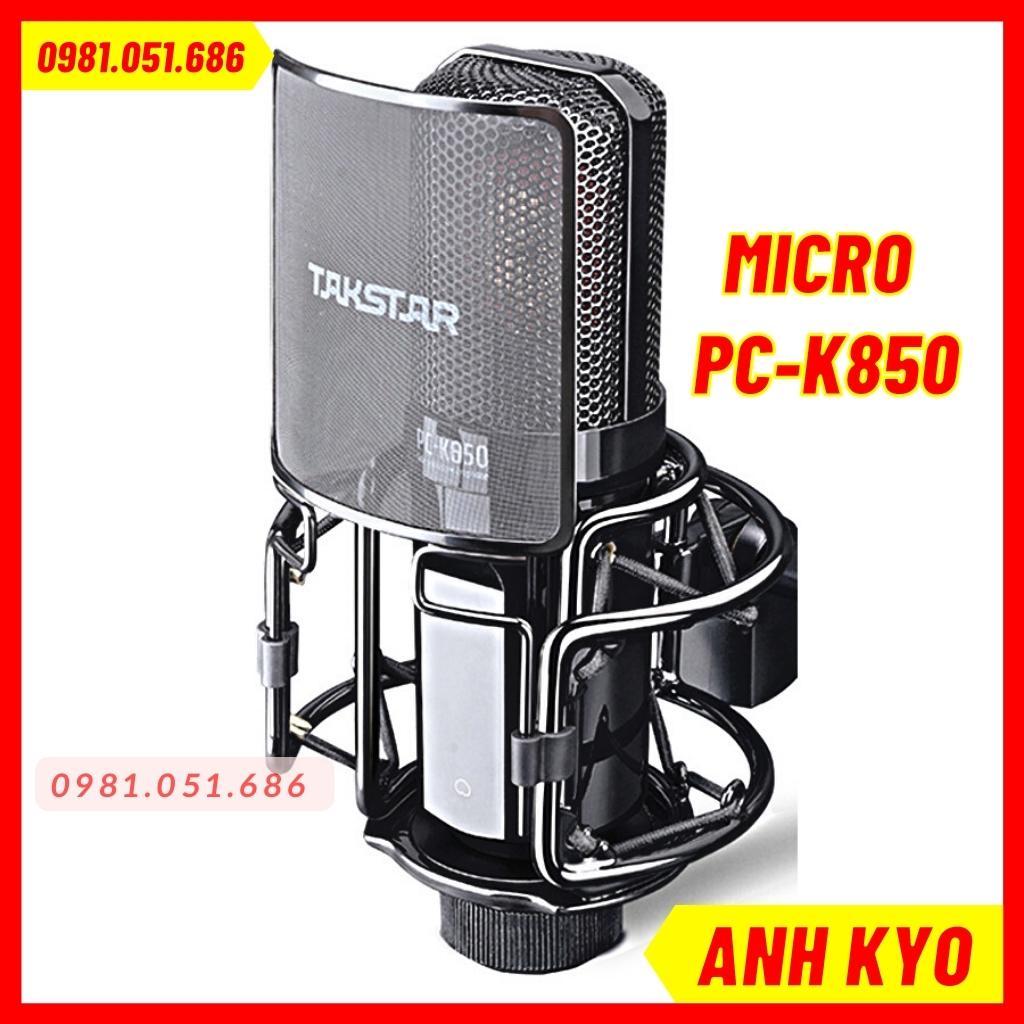 Bộ Mic Hát Livestream Cao Cấp Sound Card ICON UPOD PRO Mic TAKSTAR PC K850 Thu Âm, Livestream, Mix Nhạc Bảo Hành 1 Năm