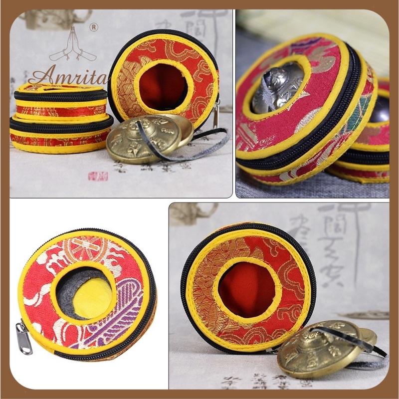 Vỏ Đựng Chập Cheng-Chũm Chọe - Chuông Đồng Tingsha Cymbals - Tập Yoga Chuông Phật Tingsha Cymbals