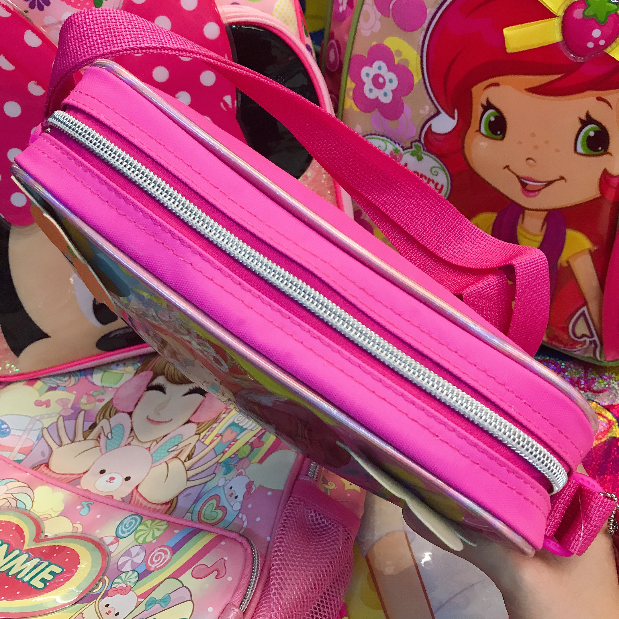 Túi đeo chéo hình công chúa Sofia đính hoa nổi màu hồng cho bé gái (Thái Lan) - 290SFNG4005161 - (24x5x18cm)