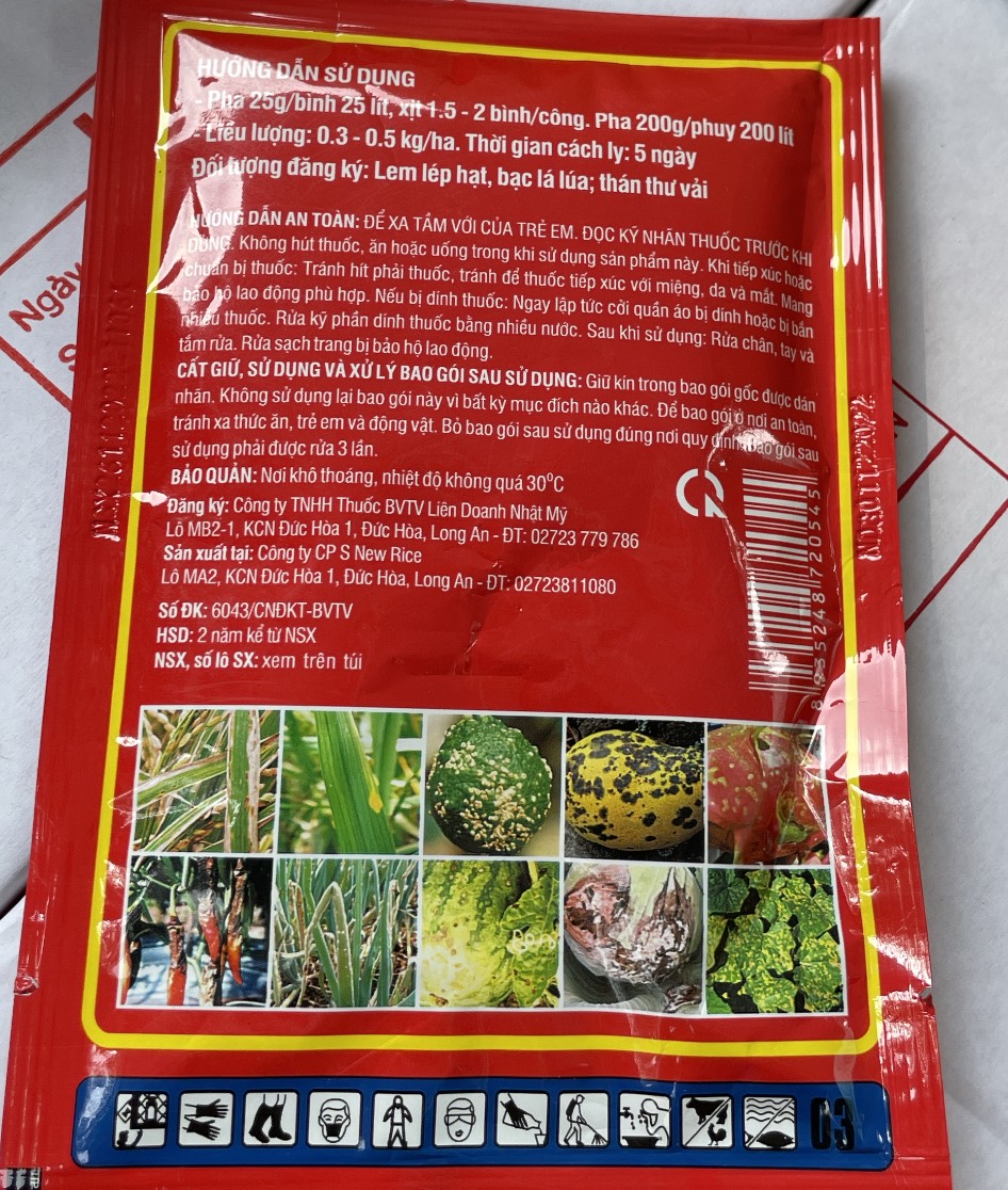 Vua SẠCH KHUẨN bảo vệ cây trồng 3 hoạt chất gói 25 gram