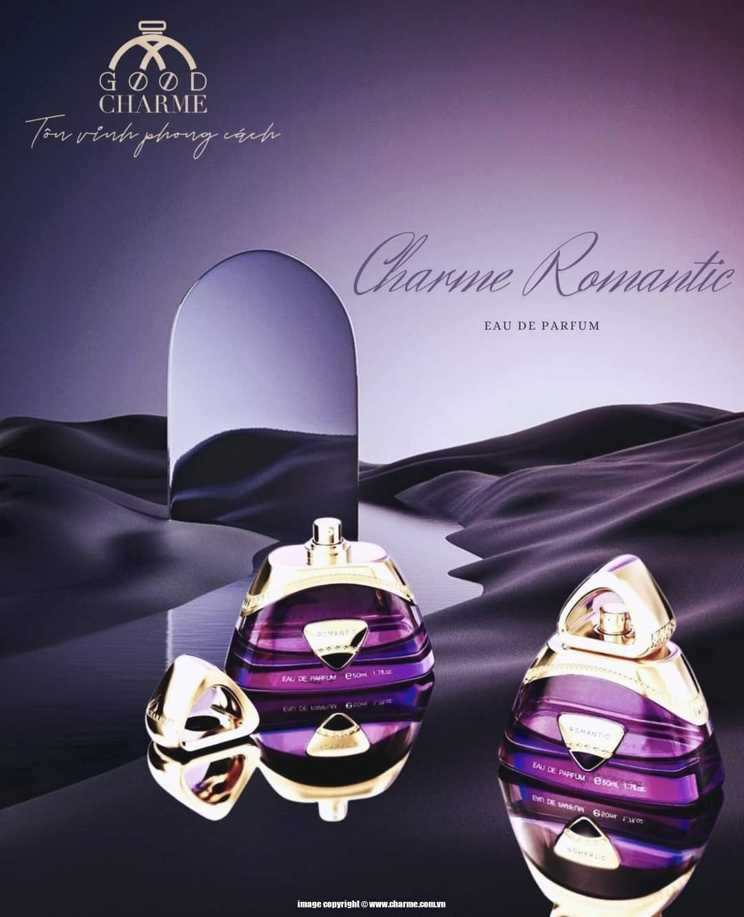 [LIMITED DATE 10/2025 GIẢM 45%] Nước Hoa Nữ Cao Cấp GOOD CHARME ROMANTIC 50ml Lưu Hương Lâu Quý Tộc, Sang Trọng_Nước Hoa Chính Hãng