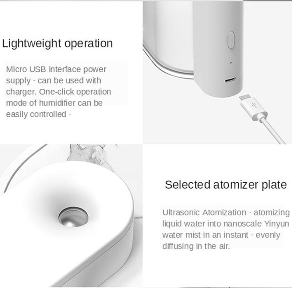 Portable Mini 260ML Geometric Humidifier Home USB Mute Humidifier