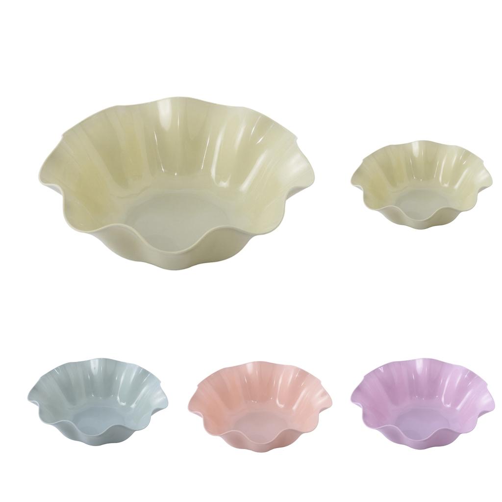 Fruit Plate Lotus Leaf Shape Snack Storage Tray Blue