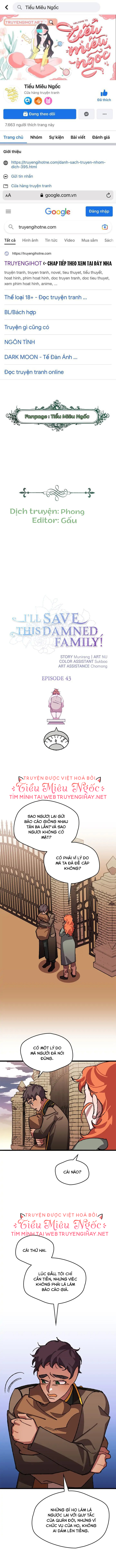 tôi sẽ cứu lấy gia tộc sắp sụp đổ chapter 43 1