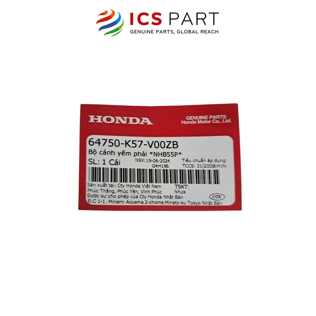 Cánh Yếm Ngoài Phải HONDA Wave Blade Trắng Xanh Nhb55P (Có Tem) (64750K57V00ZB)