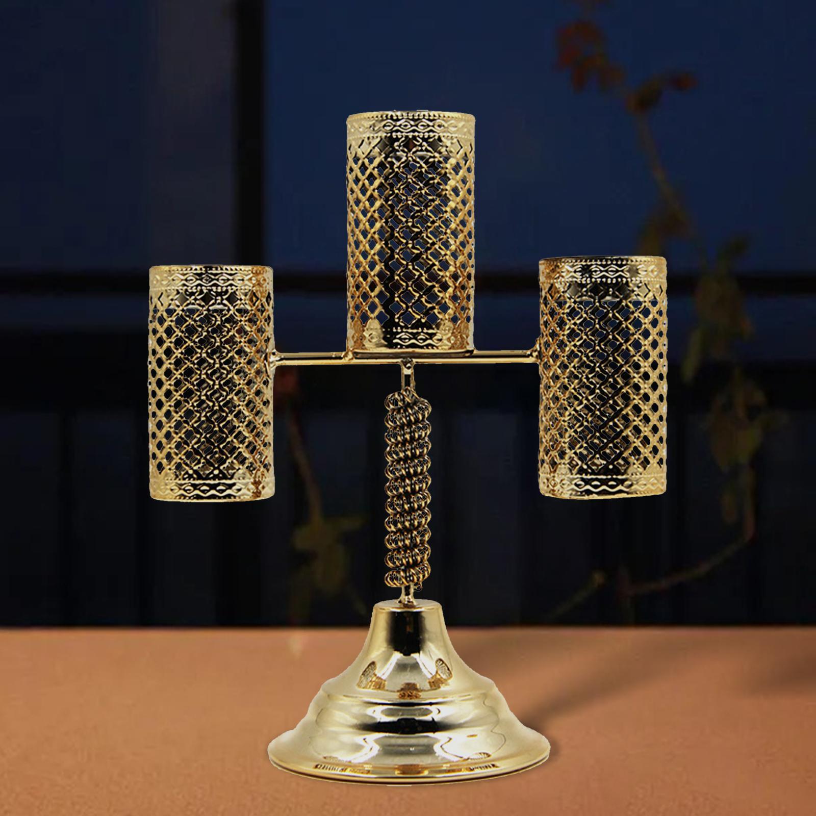 Candlestick for Taper Candles Metal Pillar Candle Holder for Dining Room Decoration