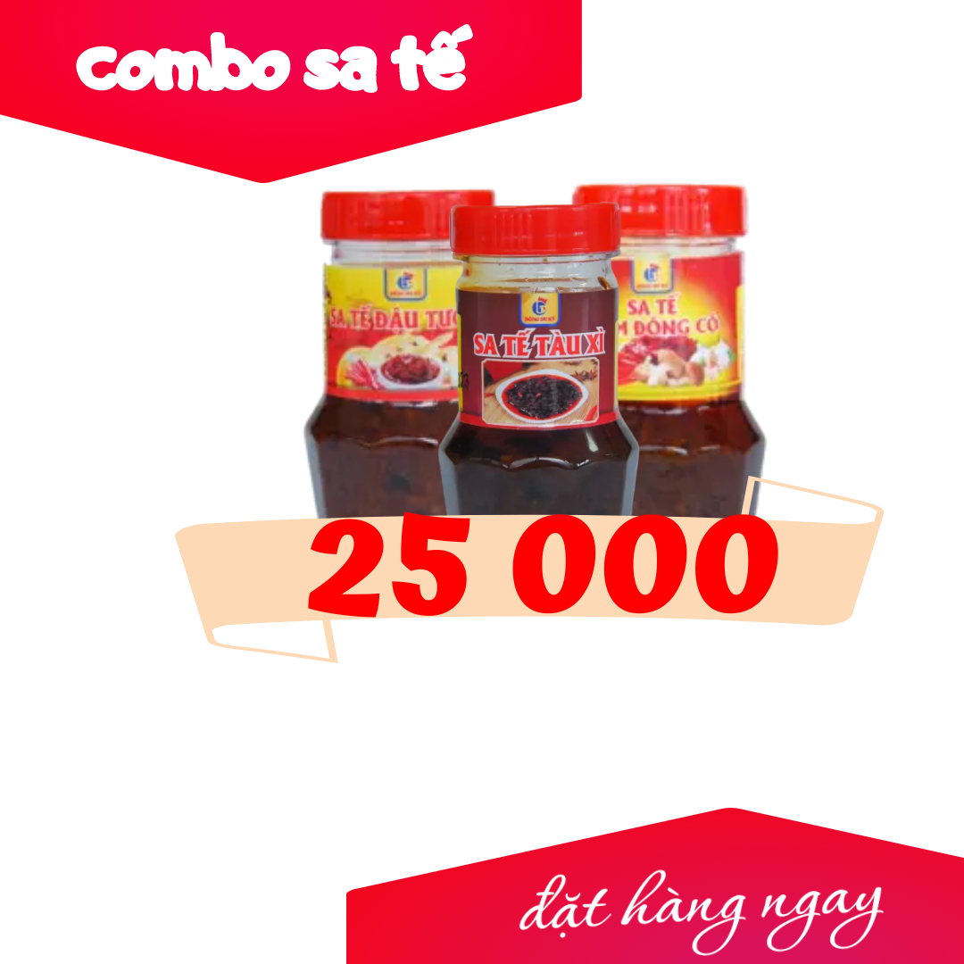 Sa Tế Tàu Xì 70g - Đậu Tương 70g - Nấm Đông Cô 70g