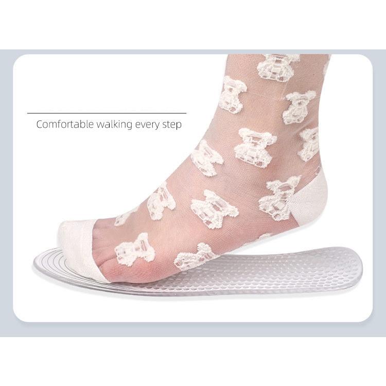 Lót đệm giày silicon cao cấp, đàn hồi tốt, giảm áp lực, giảm đau chân, có gai massage chân